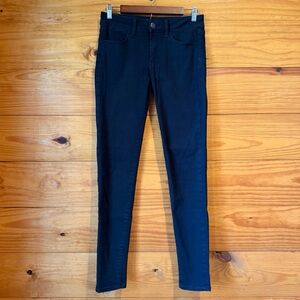 American Eagle Outfitters Next Level Stretch X Jegging Jeans Black Denim 4 Long